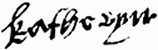 Signature of Catherine Howard