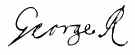Signature of King George I