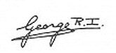 Signature of King George VI