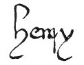 Signature of King Henry VI