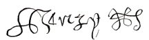 Signature of King Henry VIII