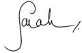 Signature of Sarah, Duchess of York