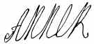 Signature of Queen Anne