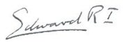 Signature of King Edward VIII