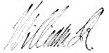 Signature of King William III